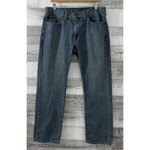 Levis 559 Jeans Men Fit 36x33 Relaxed Straight Blue Medium Wash Denim distressed